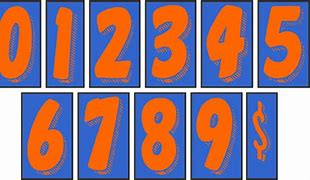 Image result for Numbers Blue or Orange