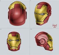 Image result for Iron Man Mark 6 Helmet Blueprint