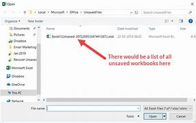 Image result for Excel 365 Recover Unsaved File