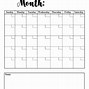 Image result for 1 Month Calendar Printable