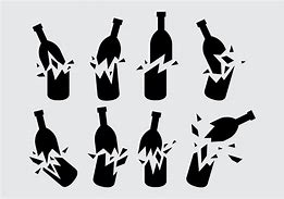 Image result for Broken Glass Bottle Symbol