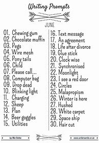 Image result for June Writing Prompts