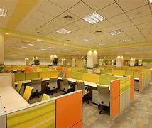 Image result for Wood Panel Office Cubicles