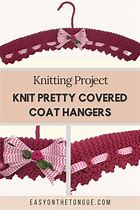 Image result for Instructions for Knitting Black Coat Hangers