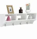Image result for White Shelf with Hooks