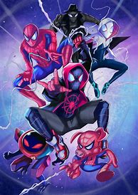 Image result for Spiderverse Cartoon Art