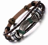 Image result for Leather Bracelets Engraved Fishing Theme
