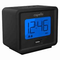 Image result for Small Digital Clock with Phone Charger USB