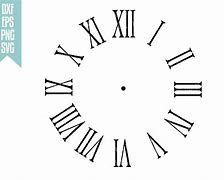 Image result for Roman Numerals Clock Template