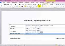 Image result for Microsoft Word Fillable Form Template