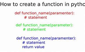 Image result for Create Function in Python
