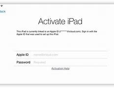 Image result for iPad Activation Lock Screen