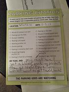 Image result for Parking Citation Notes Pad