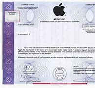 Image result for Apple Stock Certificate