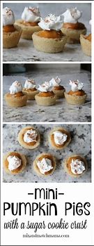 Image result for Mini Pumpkin Pies with Cookie Crust