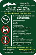 Image result for Illinois State Park Campground Rules. Sign