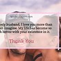 Image result for Thank You Message for Husband