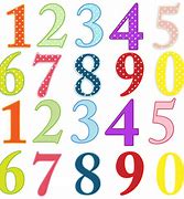 Image result for Colorful Numbers 1 to 10