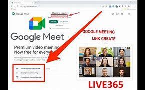 Image result for Google Meet Link Creation