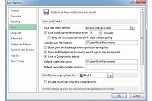 Image result for Enable Autosave Excel