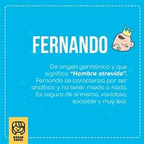 Image result for Significado De Fernando