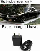 Image result for Black Charger Meme
