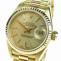 Image result for Rolex Oyster Perpetual 18K Gold Watch