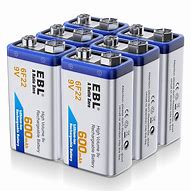 Image result for 9 Volt Rechargeable Lithium Battery