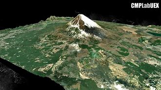 Image result for Modello 3D Monte Fuji