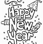 Image result for Happy New Year Written in Black and White