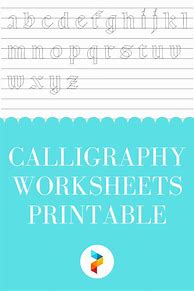 Image result for Calligraphy Writing Worksheets