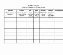 Image result for Work Plan Template Free Download