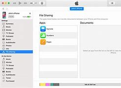 Image result for File Sharing Button iTunes