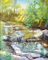 Image result for Country Stream Paintings