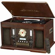 Image result for Victrola Bluetooth Stereo Turntable with CD Player