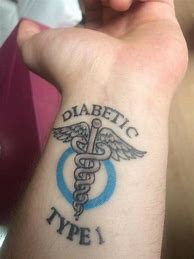 Image result for Type 1 Diabetes Tattoo Men