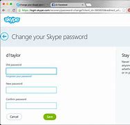 Image result for Change Skype Password