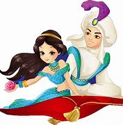 Image result for Aladdin and Jasmine Magic Carpet Transparent PNG
