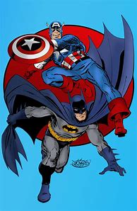Image result for Batman and Captain America