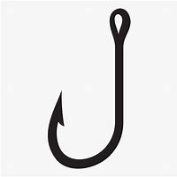 Image result for Fish Hook Silhouette Clip Art