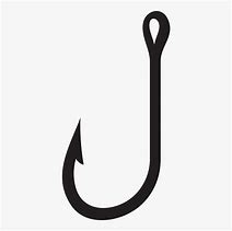 Image result for Fish and Hook Outline Clip Art