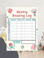 Image result for Monthly Reading Log Printable