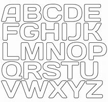 Image result for Alphabet Letters Cut Out Template