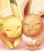 Image result for Pikachu X Eevee Cute
