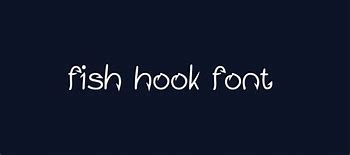 Image result for Fishing Hook Font Free