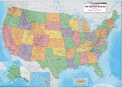 Image result for Political Map of USA States