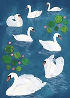 Image result for 7 Swans a Swimming Fan Art