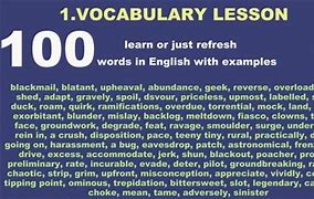 Image result for 100 Words in English