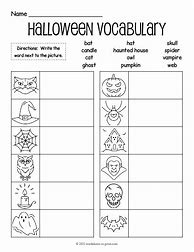 Image result for Halloween Worksheets KS1