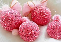 Image result for Pink Christmas Ornaments
